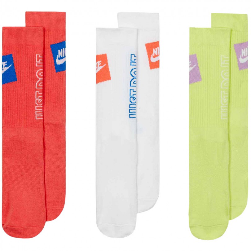 Skarpety Nike Evereday Essentials długie 3-pak DA2583 902
